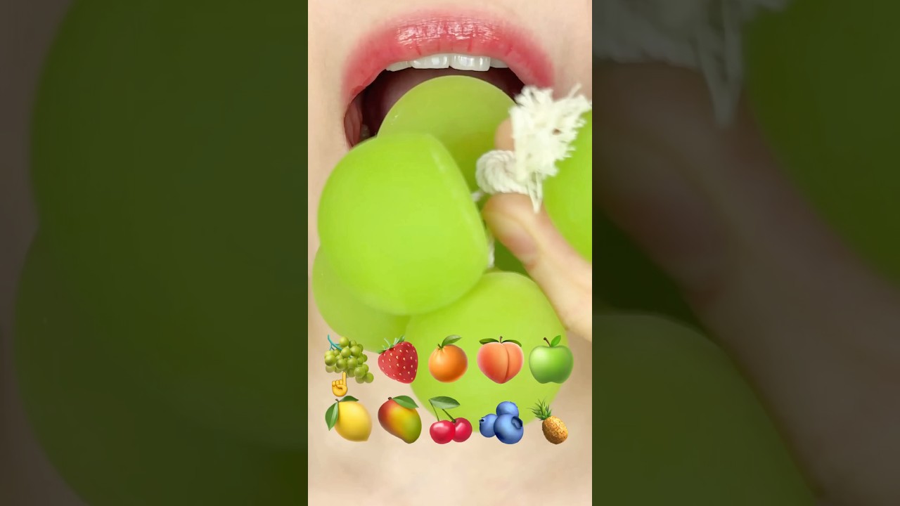 ASMR GRAPE JELLY 포도 젤리 (eating sounds)