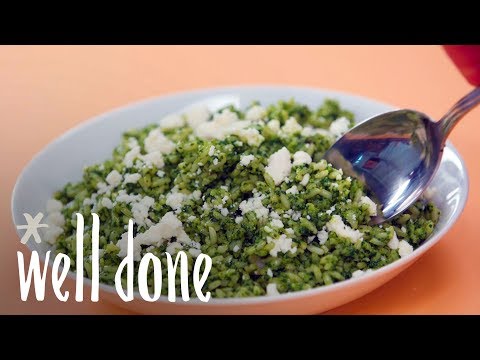 How To Make Arroz Verde (Mexican Green Rice) | Recipe | Well Done