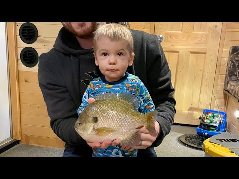 Overnight Ice Castle on Big Stone Lake!!