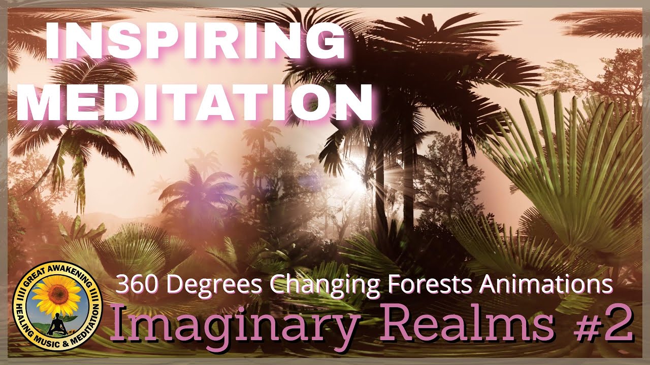 🌻INSPIRING MEDITATION - '360 DEGREES CHANGING FORESTS ANIMATIONS #2' - IMAGINARY REALMS