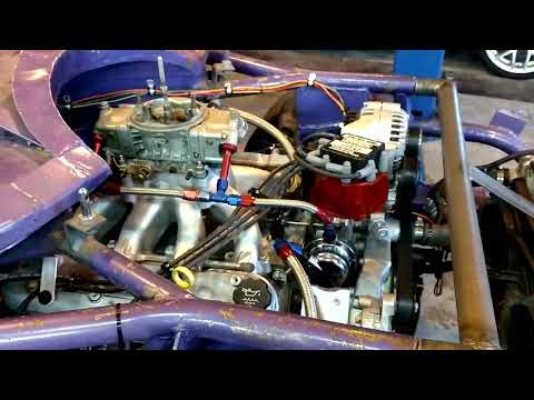 It's Alive. The Carb'd with mechanical fuel pump and distributor 6.0ls is finally running.
