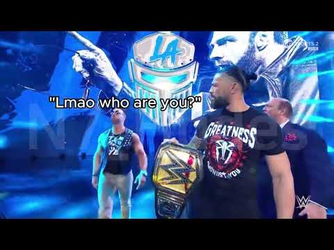 When LA Knight trolled Roman Reigns with the ultimate disrespect
