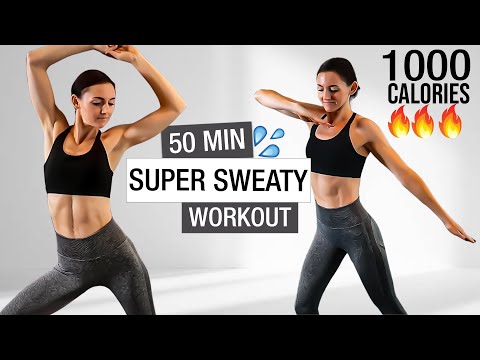 50 MIN INTENSE HIIT WORKOUT | Burn 1000 Calories | Full Body Cardio At Home, No Repeats