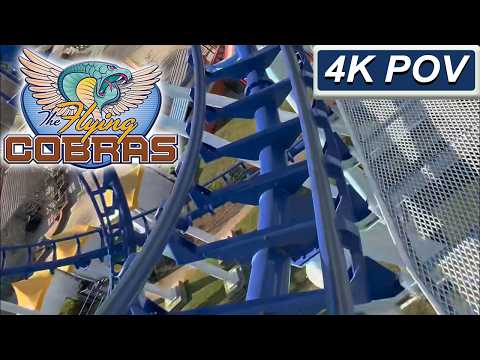 Front row point of view footage of Flying Cobras