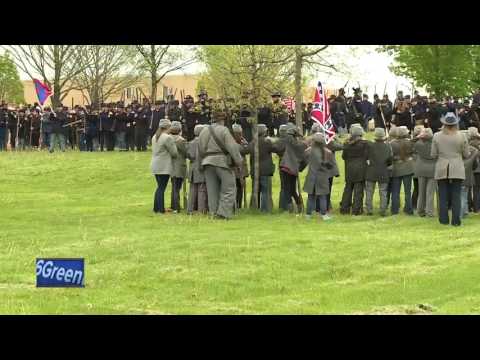 5th graders hold Civil War reenactment