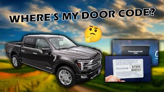 How to Find the Door Code for your 2024 Ford F-150