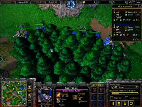 Wc3 Grubby vs Moon (audio commentary) part 1