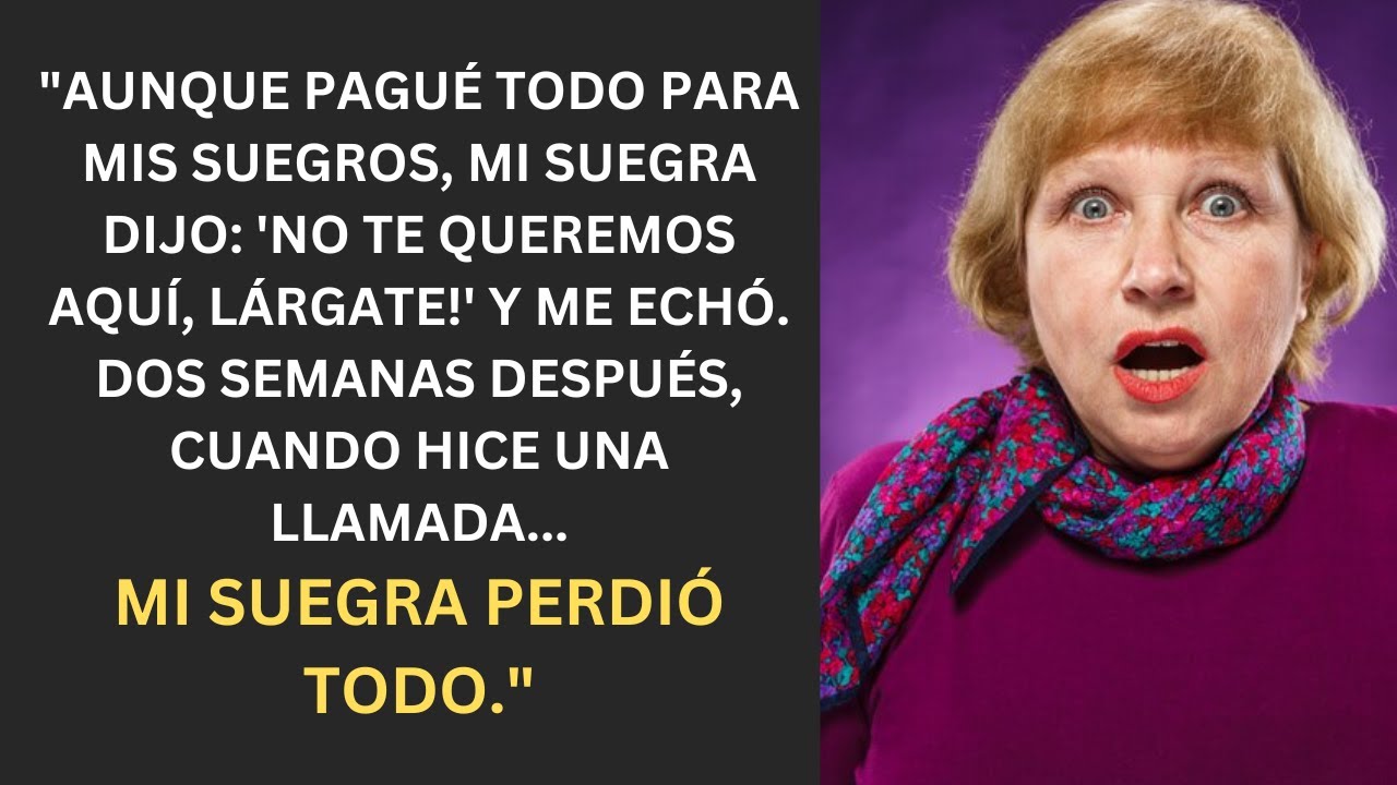"De Proveedora a Marginada: Cómo Mi Suegra Perdió Todo Después de Echarme"
