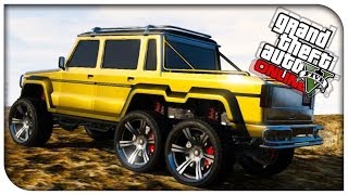 GTA 5 Hipster DLC - NEW "Benefactor Dubsta 6x6" Customization w/ Rare Gold Paint Job [GTA V]