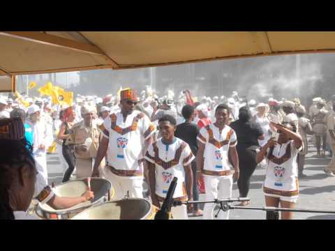 Sailors ashore at Port Elmina - TAS Carnival Tuesday 2016 (raw footage)