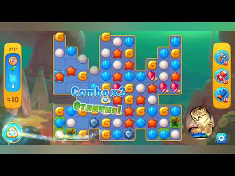 Fishdom 2022, no Boosters,  9717  level  -  прохождение без бустеров,  9717  уровень.