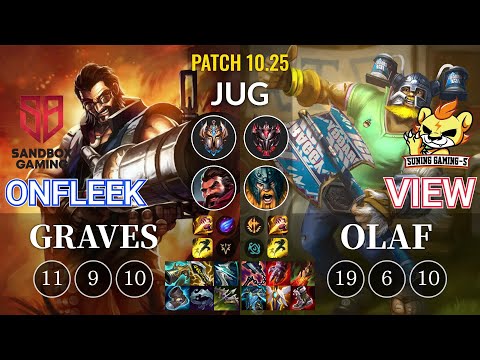 SB OnFleek Graves vs SG-S View Olaf Jungle - KR Patch 10.25