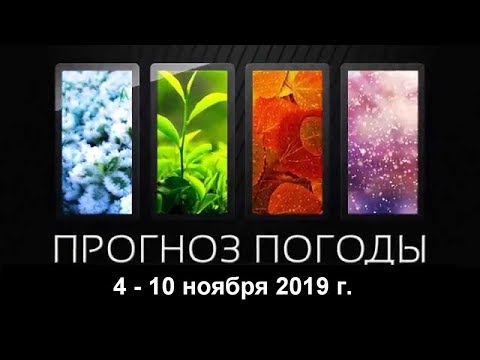 Погода. 4.11.19 - 10.11.19
