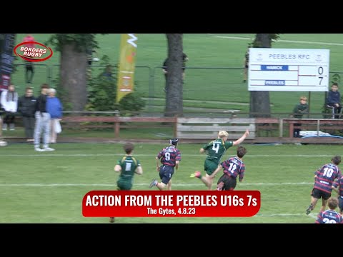 ACTION FROM THE PEEBLES U16s 7s 2023