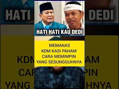 KDM KASIH FAHAM CARA MEMIMPIN YANG BAIK #dedimulyadi #beritaterkini