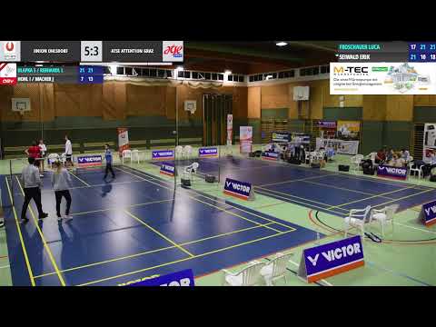 2. Badminton-Bundesliga Union Ohlsdorf vs. ATSE Graz (Court 1+2)