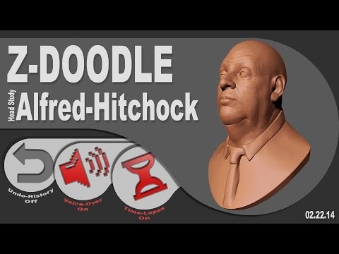 ZDoodle - Alfred Hitchcock - Bust