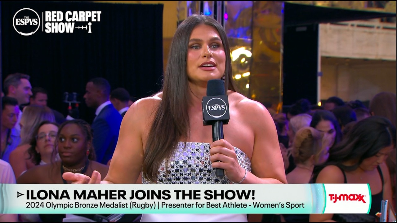 🏆 Ilona Maher Shouts Out the Biggest Stars in Women’s Sports at the ESPYS
