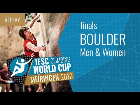 IFSC Climbing World Cup Meiringen 2016 - Bouldering - Finals - Men/Women