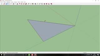 Construction d\'une pyramide à base triangulaire avec SketchUp