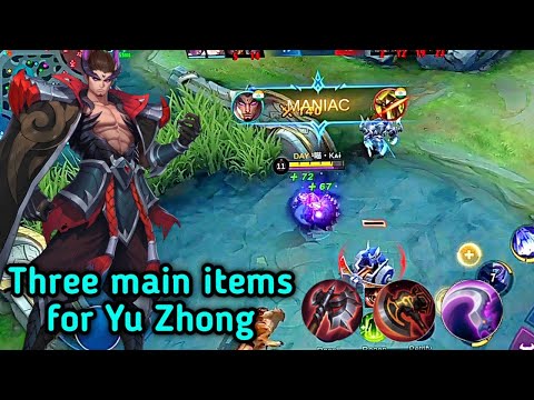 Yu Zhong best build in 2021 | MONTAGE #8 | Mobile legends bang bang
