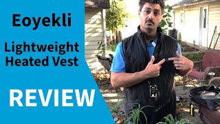 Stay comfortable with multiple zones and heating levels! Eoyekli Lightweight Heated Vest