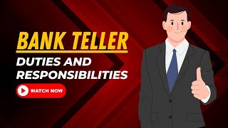 Bank Teller Duties And Responsibilities