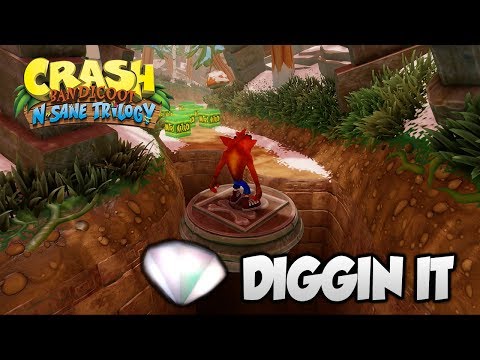 Crash Bandicoot 2 - "Diggin It" 100% BOTH Clear Gems and All Boxes (PS4 N Sane Trilogy)