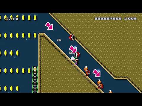 Poisonous Sprint (30 Sec) - Clear Video - Mario Maker 2