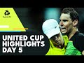 Nadal Faces De Minaur: Swiatek vs Bencic; Tsitsipas & Zverev Play | United Cup 2023 Day 5 Highlights
