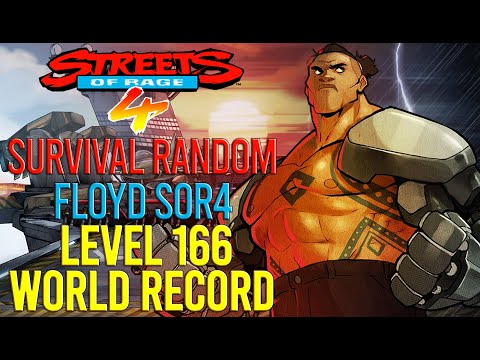 Streets Of Rage 4 - Floyd SOR4 Survival Random Sim World Record (Level 166)