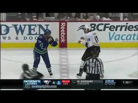 09-25-10 George Parros fight vs Darcy Hordichuk