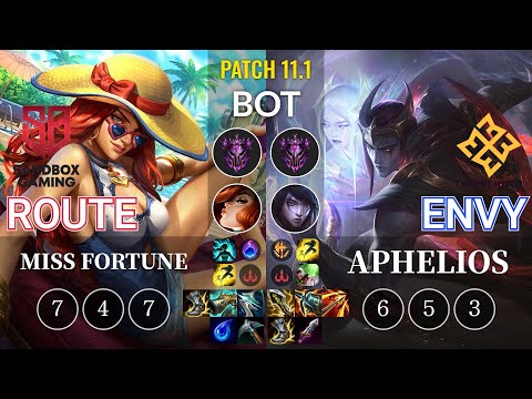 SB Route Miss Fortune vs EM Envy Aphelios Bot - KR Patch 11.1
