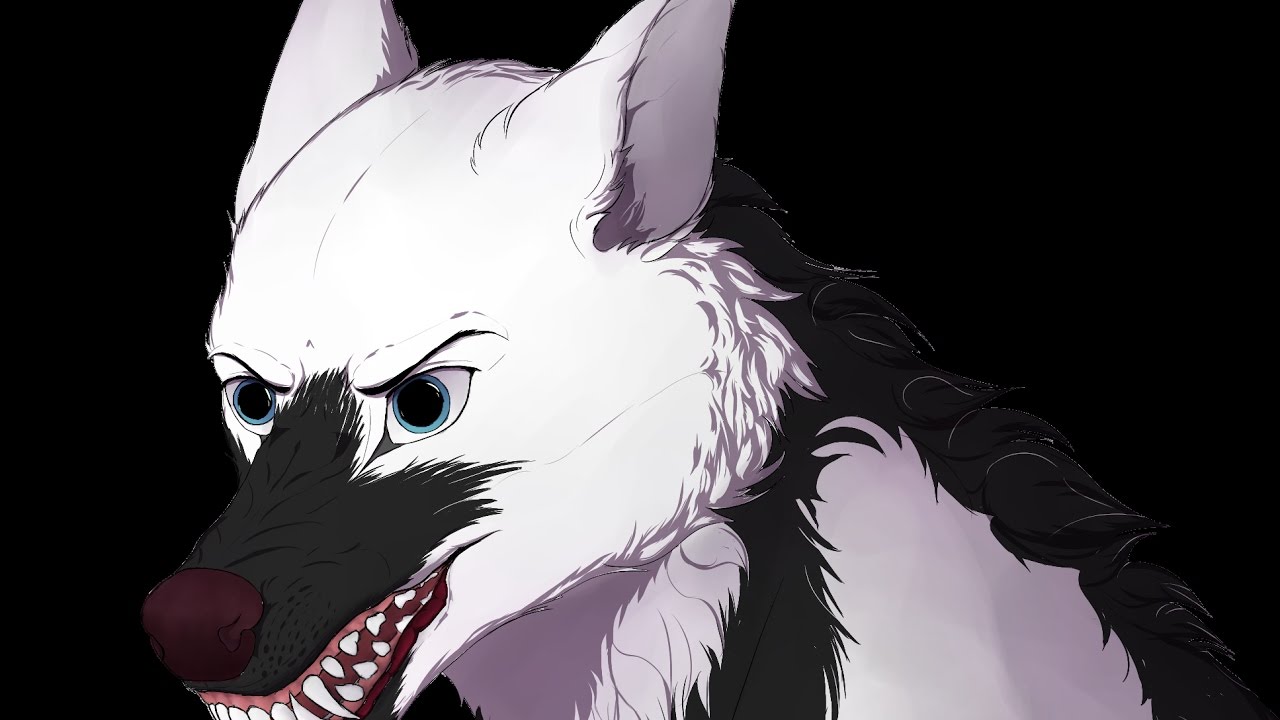 Drawing wolf - Krita [4K]