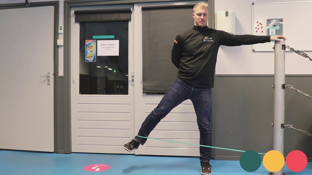 Video thumbnail: Abductie heup (dynaband) — instructievideo