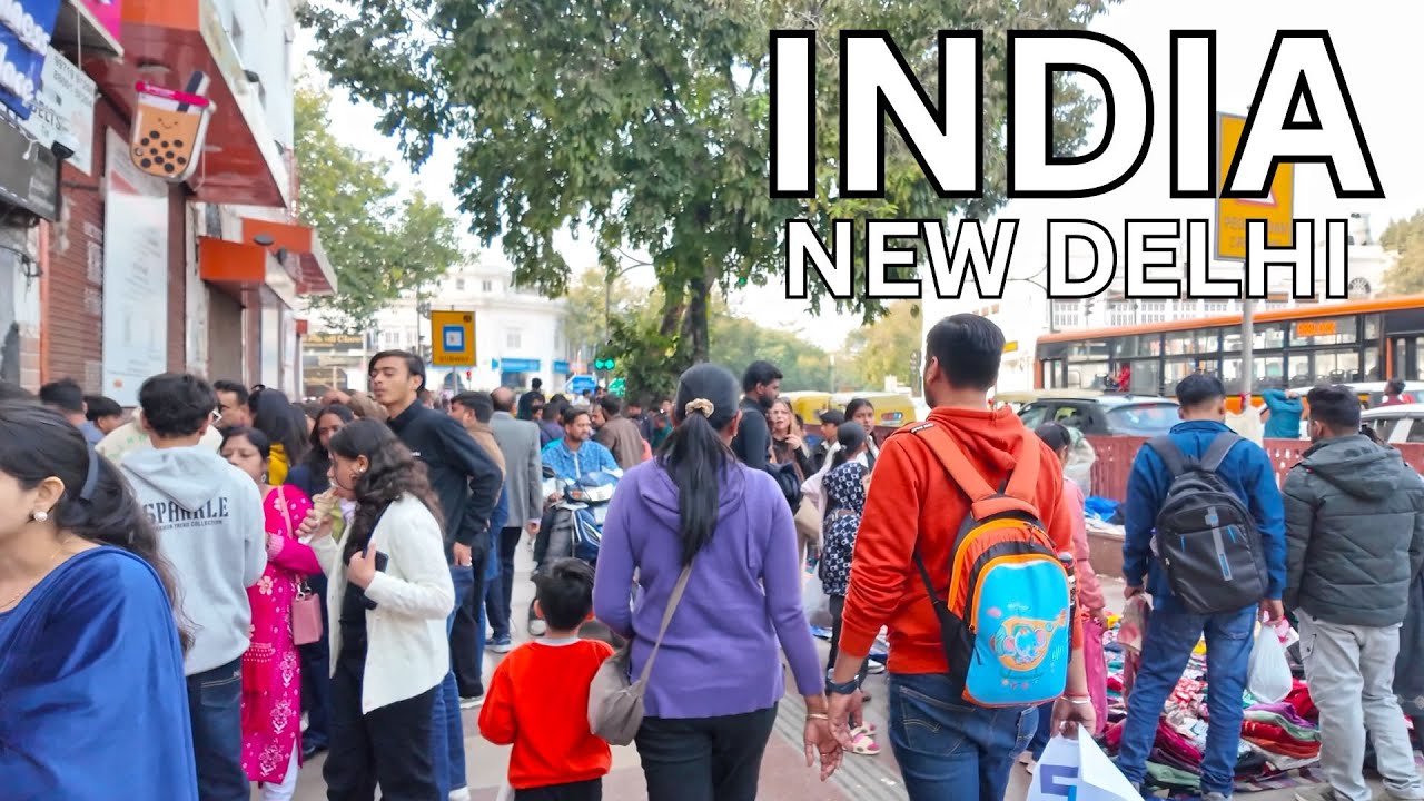 Immersive street-level walking tour through Delhi (Daily Life 6), India, showcasing authentic urban landscapes, local architecture, and the vibrant atmosphere of the city's neighborhoods