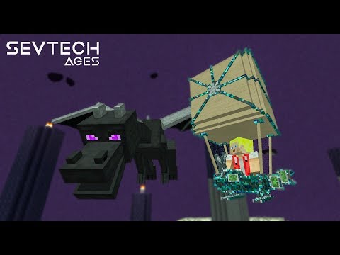Krasser Ender-Dragon Fight! + Unbreakable Shuriken - #88 SevTech Ages [Stage 4] - German