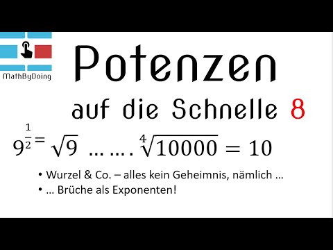 Potenzen mit rationalen Exponenten - das haben Wurzeln mit Potenzen zu tun, einfacher Zusammenhang!