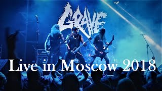 Music video thumbnail preview for Grave - Day of Mourning (HQ video\u0026sound, live in Teatr', Moscow 2018) by Grave