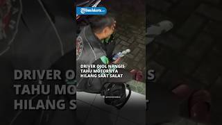 PILU! Driver Ojol di Bogor Menangis seusai Motornya Dicuri saat Salat di Masjid, Cuma Sisakan Helm