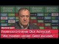 Dick Advocaat sprak niet met Feyenoord-aanvoerder Steven Berghuis na rode kaart