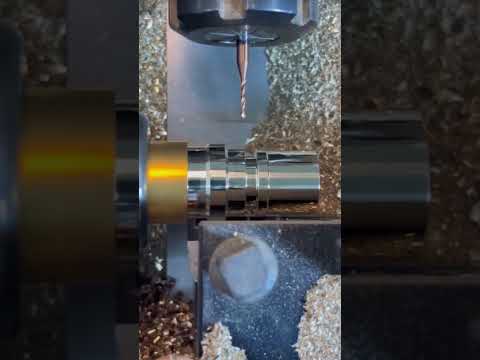 FixRTurn tried interrupted cutting by round insert.#cnc #machine #technology #automobile