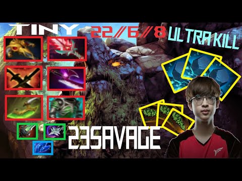 23savage Tiny Carry Gameplay Patch 7.31b - Dota 2 Full Gameplay player perspective.