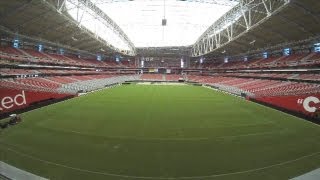 TIME LAPSE: Turf moves out at University of Phoenix stadium field