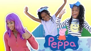 Kids Pretend Play with Peppa Pig Surprise Box! Magic Toy Store Prank