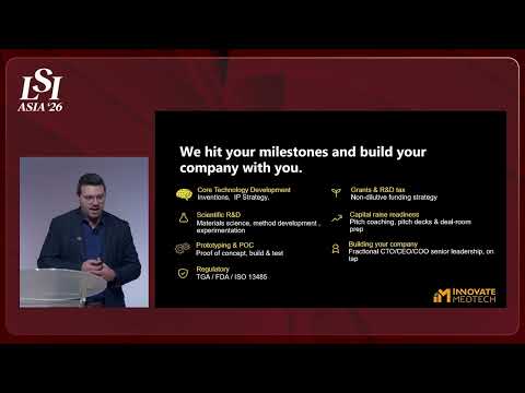 Michael Challenor, Innovate Medtech - Medtech R&D, Wearables & Biosensor Design | LSI Asia '26
