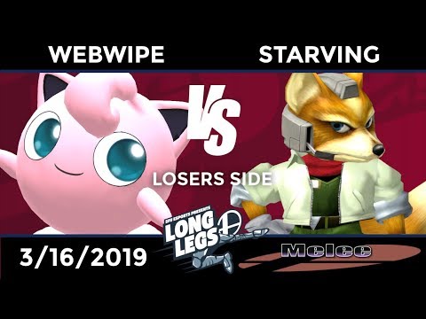 Long Legs Melee: Pools - Webwipe (Jigglypuff) vs Starving (Fox)