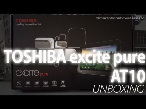 Toshiba excite pure AT10 Unboxing video
