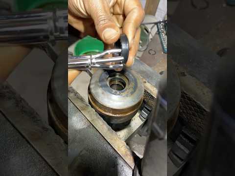 Hydraulic cylinder seal install. You need a special tool #hydrauliccylinders #sealinstall