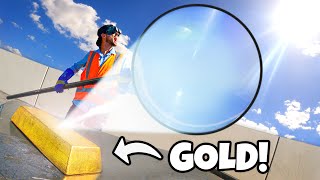 Can We Melt a $1,000,000 GOLD BAR With a Giant Magnifying Glass?